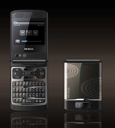 E68 flip mobile phone with QWERTY keyboard