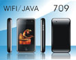 V709 iphone with WIFI with JAVA quadband mobile phone