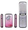 W666 Flip mobile phone with color lights